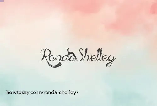 Ronda Shelley