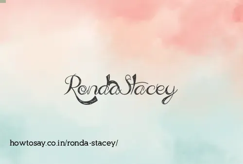 Ronda Stacey