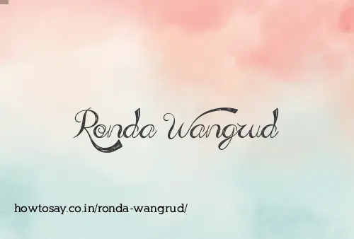 Ronda Wangrud
