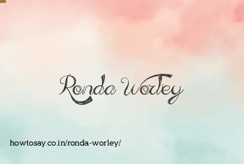 Ronda Worley