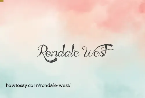 Rondale West