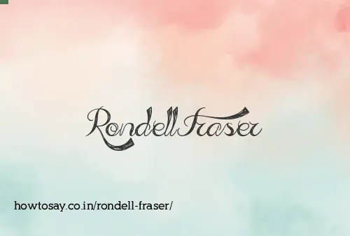 Rondell Fraser