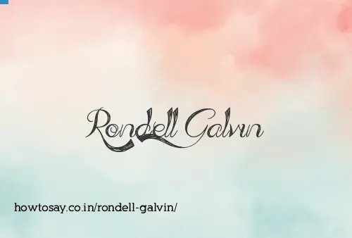 Rondell Galvin
