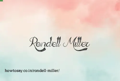 Rondell Miller