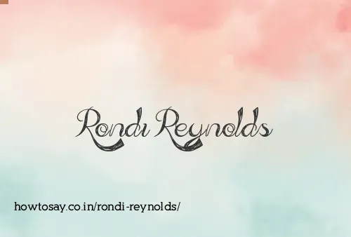 Rondi Reynolds