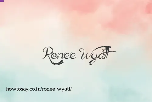 Ronee Wyatt