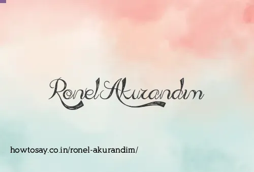 Ronel Akurandim