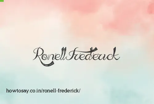 Ronell Frederick