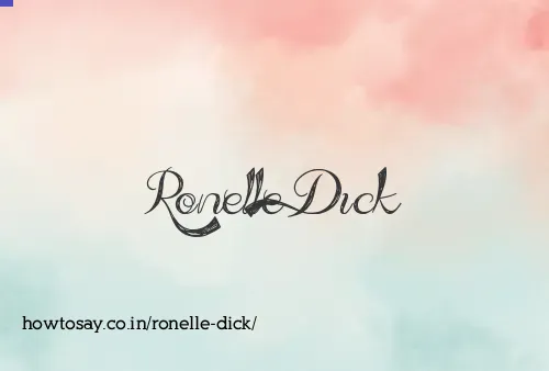 Ronelle Dick