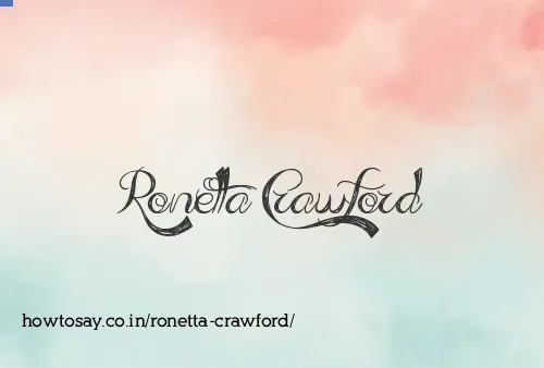 Ronetta Crawford