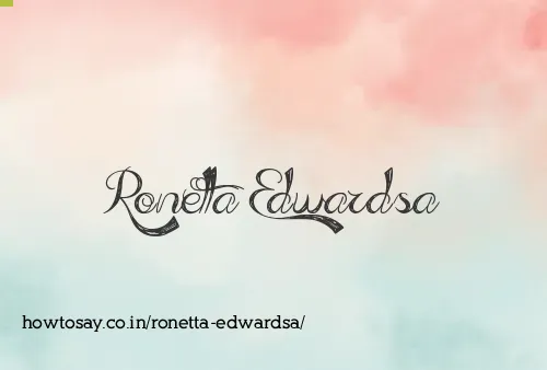 Ronetta Edwardsa