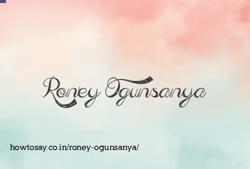Roney Ogunsanya