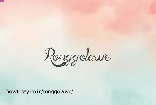 Ronggolawe