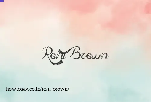 Roni Brown