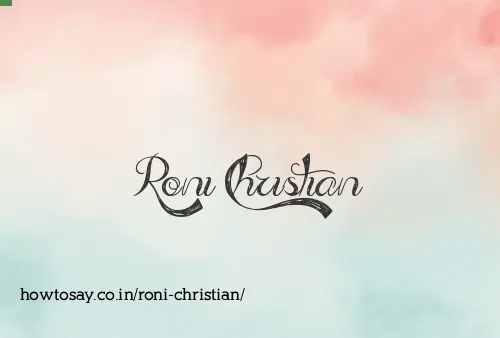Roni Christian
