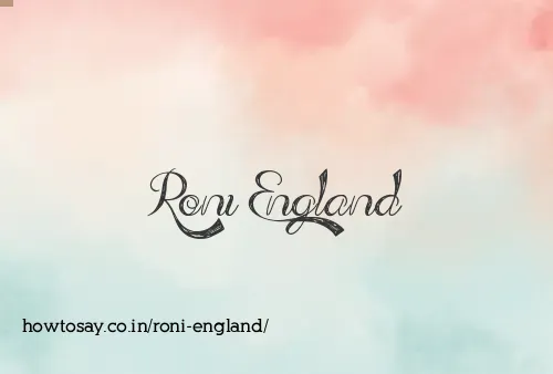 Roni England