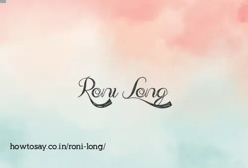 Roni Long