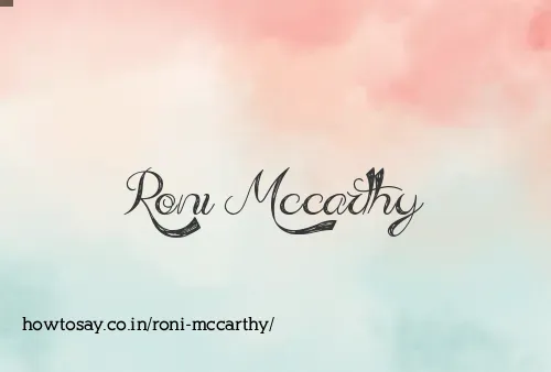 Roni Mccarthy