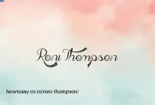 Roni Thompson