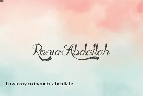 Ronia Abdallah