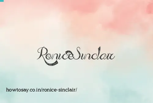 Ronice Sinclair