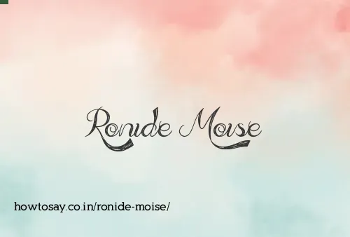 Ronide Moise