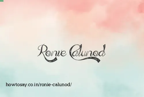 Ronie Calunod