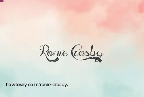 Ronie Crosby