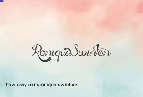 Roniqua Swinton