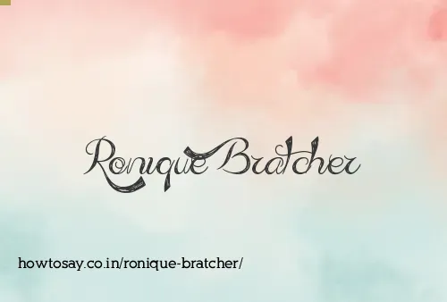 Ronique Bratcher