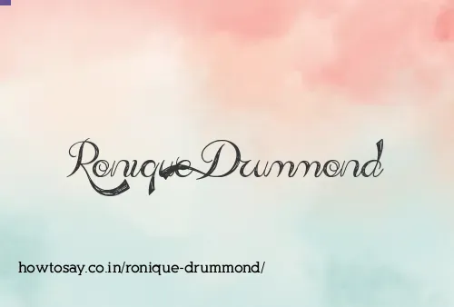 Ronique Drummond