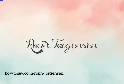 Ronn Jorgensen