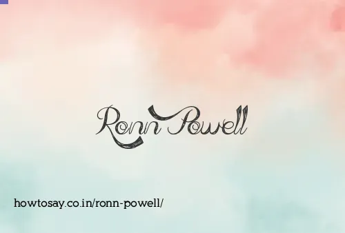 Ronn Powell