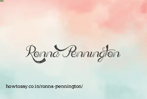 Ronna Pennington