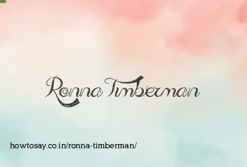 Ronna Timberman