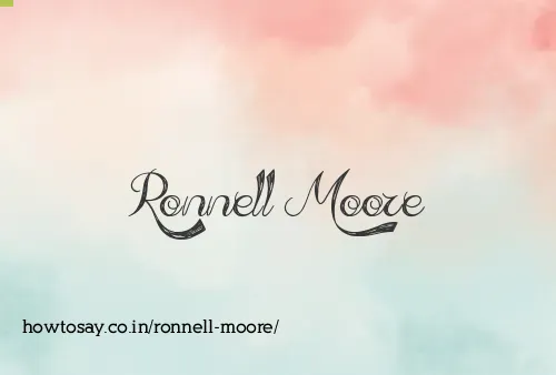 Ronnell Moore