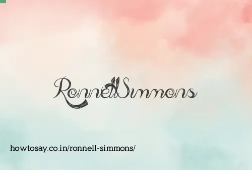Ronnell Simmons