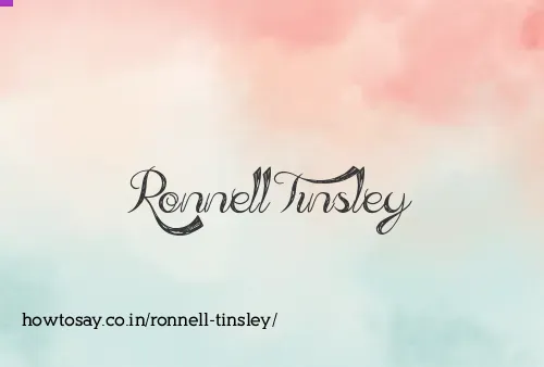 Ronnell Tinsley
