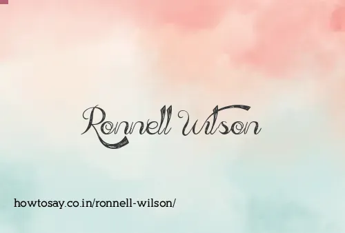 Ronnell Wilson