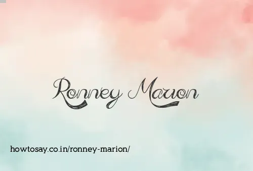 Ronney Marion