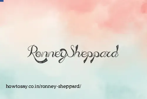 Ronney Sheppard