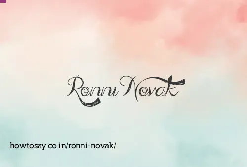 Ronni Novak