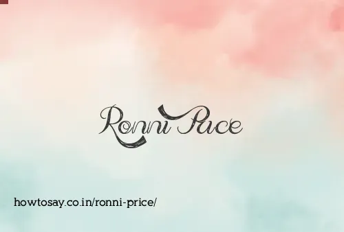 Ronni Price