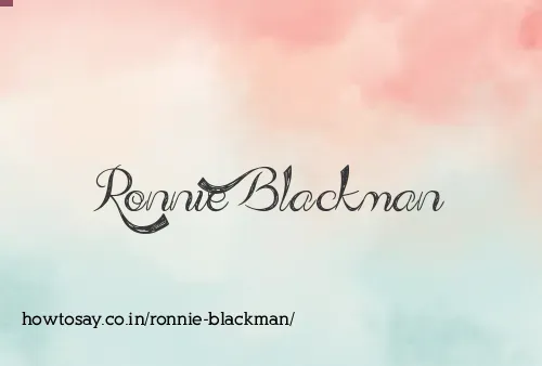 Ronnie Blackman