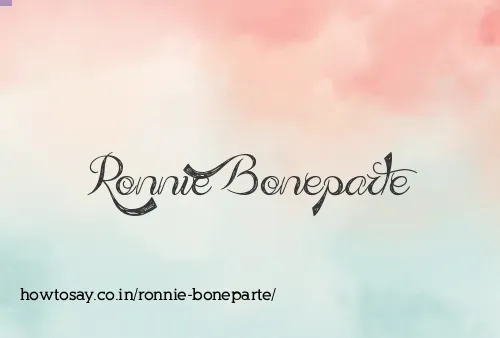 Ronnie Boneparte