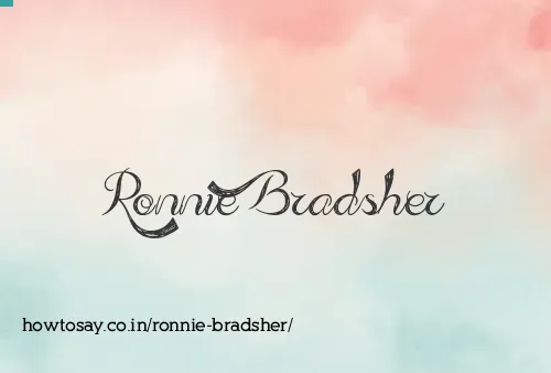 Ronnie Bradsher