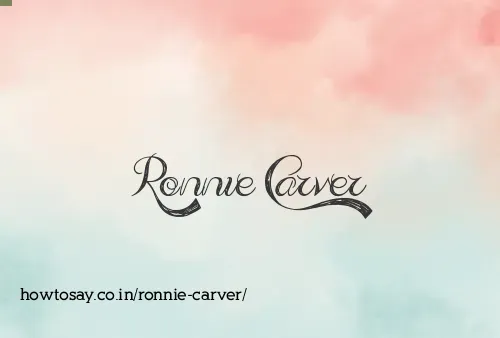 Ronnie Carver