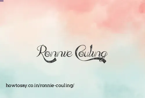 Ronnie Couling
