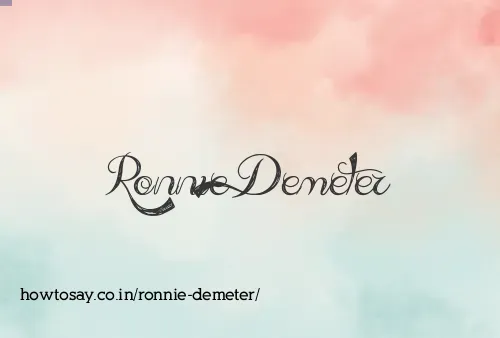 Ronnie Demeter