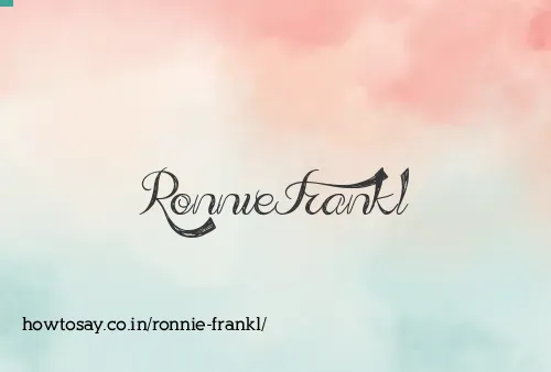Ronnie Frankl